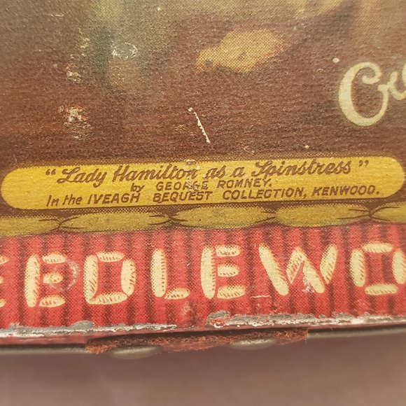 A. S. WILKIN LIMITED CREMONA "NEEDLEWORK" TIN BOX - LADY HAMILTON - TRUE VINTAGE - Picture 16 of 16
